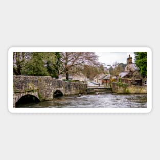 Sheepwash Bridge over the River Wye, Ashford in the Water, Derbyshire Sticker